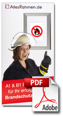 Flyer f�r Brandschutz-Bilderrahmen als PDF