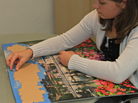Sichere Lagerung und Transport des Puzzles