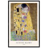 Thumbnail von Poster mit Rahmen - Gustav Klimt - The Kiss 
