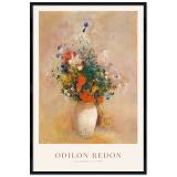 Thumbnail von Poster mit Rahmen - Odilon Redon - Vase of Flowers 