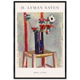 Thumbnail von Poster mit Rahmen - H. Lyman Saÿen - Anemones 