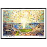 Thumbnail von Poster mit Rahmen - Edvard Munch - Solen (The Sun) 