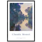 Thumbnail von Poster mit Rahmen - Claude Monet - Morning on the Seine near Giverny 