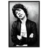 Thumbnail von Poster mit Rahmen - Mick Jagger (1977) 