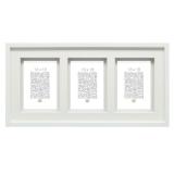 Thumbnail von Galerierahmen Gabriel für 3 Bilder mit Doppelpassepartout Weiß