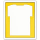 Variante Weiß-Gelb von Trikotrahmen Comfort Weiß mit Passepartout