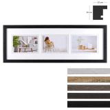 Thumbnail von Holz-Galerierahmen Modern für 3 Bilder 10x15 cm Querformat 