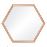 Variante Rosegold von Hexagon-Spiegelrahmen Honeycomb