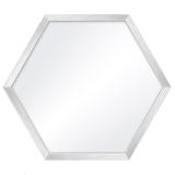 Variante Silber von Hexagon-Spiegelrahmen Honeycomb