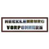 Thumbnail von Regiorahmen &quot;Mecklenburg-Vorpommern&quot; mit Passepartout Wenge