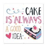 Thumbnail von Bilderrahmen mit Spruch - Cake Is Always A Good Idea 