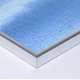 Variante silber matt von Kunststoff-Puzzlerahmen - Sonderformat bis max. 100x100 cm