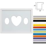 Thumbnail von 3er Galerierahmen Top Cube in 30x40 cm Ovalausschnitt mit Herz