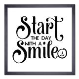 Thumbnail von Bilderrahmen mit Spruch - Start The Day with a Smile 