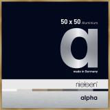 Thumbnail von Alurahmen Alpha Brushed Amber 50x50 cm