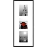 Thumbnail von Galerie-Bilderrahmen Junior 3 Bilder Schwarz matt 30x74 cm (3x 13x18 cm)