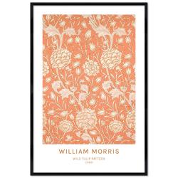 Poster mit Rahmen - William Morris - Wild Tulip Pattern