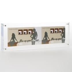 Bilderrahmen Pano-Frame aus Acrylglas 10 x 30 cm