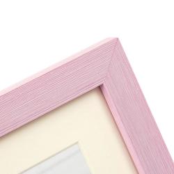 Bilderrahmen Kunststoff-Bilderrahmen Cosea mit Passepartout pink