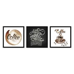 Poster-Set Coffee (inkl. Poster & Bilderrahmen)