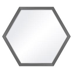 Bilderrahmen Hexagon-Spiegelrahmen Honeycomb Grau