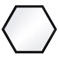 Bilderrahmen Hexagon-Spiegelrahmen Honeycomb Schwarz