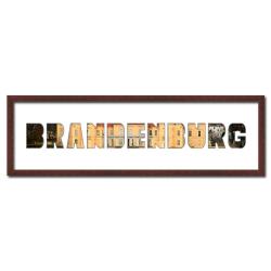 Bilderrahmen Regiorahmen "Brandenburg" mit Passepartout Wenge
