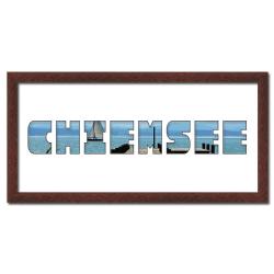 Bilderrahmen Regiorahmen "Chiemsee" mit Passepartout Wenge