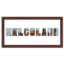 Bilderrahmen Regiorahmen "Helgoland" mit Passepartout Wenge
