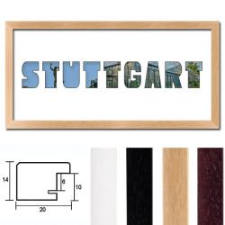 Regiorahmen "Stuttgart" mit Passepartout
