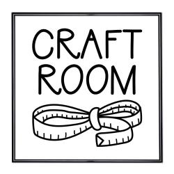 Bilderrahmen mit Spruch - Craft Room