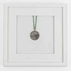 Medaillenrahmen 30x30 cm, weiß