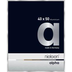 Bilderrahmen Alurahmen Profil alpha Silber 40x50 cm