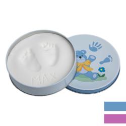 Bilderrahmen Baby Gipsabdruck-Set für Hand- oder Fußabdruck mit Dose
