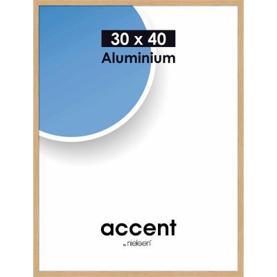 Aluminium Bilderrahmen Duo Eiche 30x40 cm