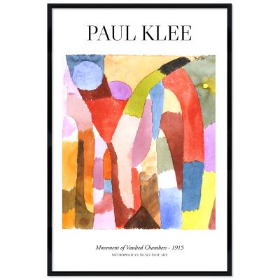 Poster mit Rahmen - Paul Klee - Movement of Vaulted Chambers 