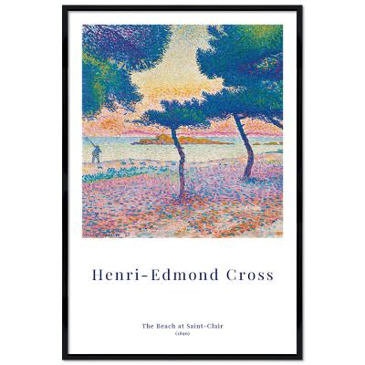 Poster mit Rahmen - Henri-Edmond Cross - The Beach of Saint-Clair 