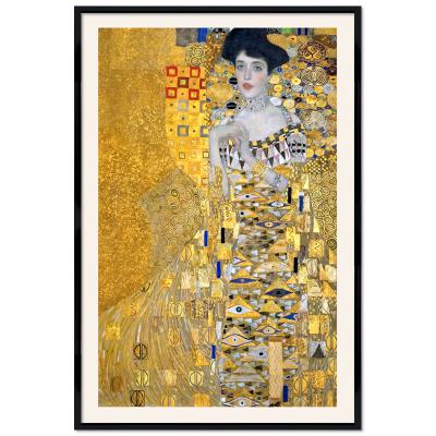 Poster mit Rahmen - Gustav Klimt - Portrait of Adele Bloch-Bauer 
