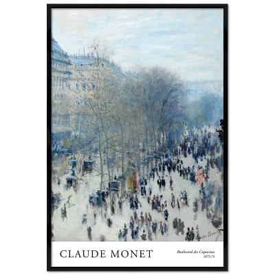 Poster mit Rahmen - Claude Monet - Boulevard des Capucines 