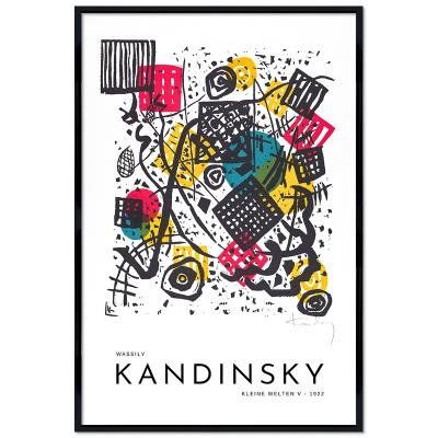 Poster mit Rahmen - Wassily Kandinsky - Kleine Welten V (Small Worlds V) 