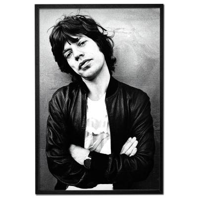Poster mit Rahmen - Mick Jagger (1977) 