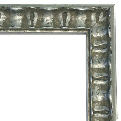 Holz-Bilderrahmen CHATEAU 371 Sonderzuschnitt Silber