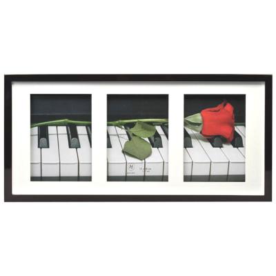 Galerierahmen Piano (MDF) für 3 Bilder Schwarz