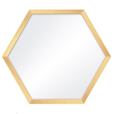 Hexagon-Spiegelrahmen Honeycomb Gold