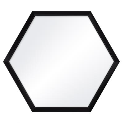 Hexagon-Spiegelrahmen Honeycomb Schwarz