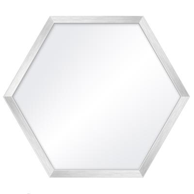 Hexagon-Spiegelrahmen Honeycomb Silber