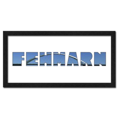 Regiorahmen "Fehmarn" mit Passepartout Schwarz