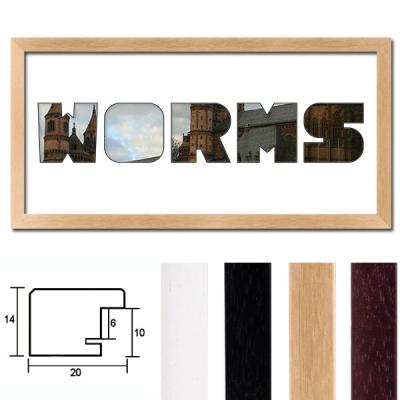 Regiorahmen "Worms" mit Passepartout 