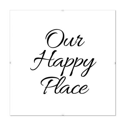 Bilderrahmen mit Spruch - Our Happy Place 