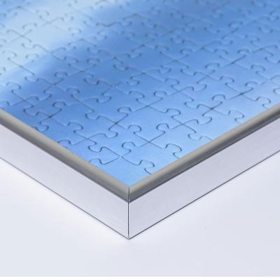 Kunststoff-Puzzlerahmen - Sonderformat bis max. 100x100 cm silber